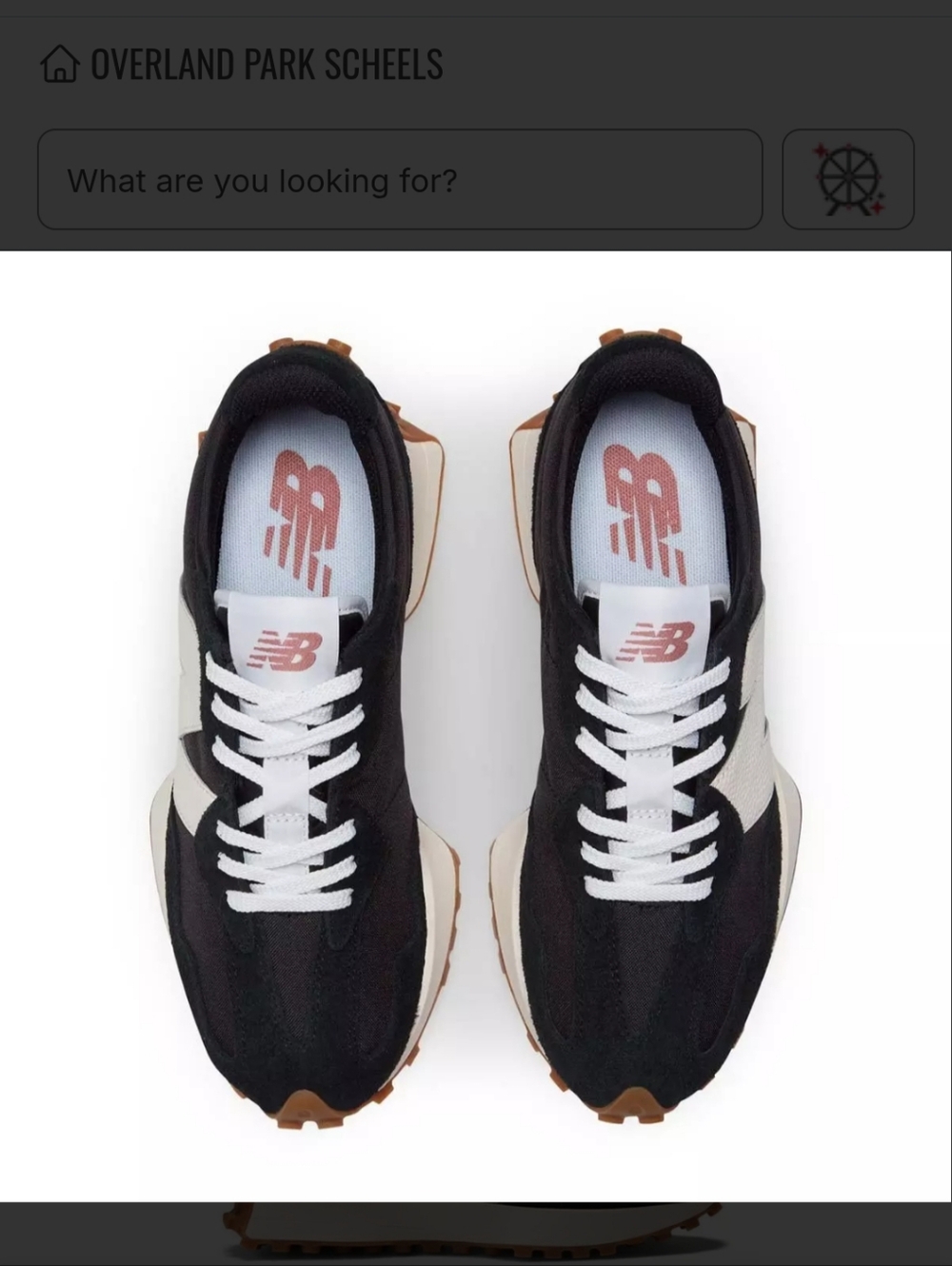 New Balance 327 Black And White Size 9 - Picture 4 of 9